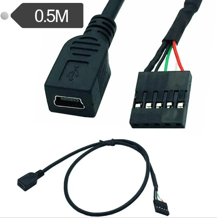 USB кабель mini 5P female / DuPont 2 54/1*5P файловая плата 54 для Android|Компьютерные кабели и