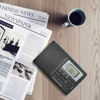 

Digital Radio with Alarm Clock Sleeping Timer Function Battery Operated Stereo Radio AM/FM/SW DQ-Drop