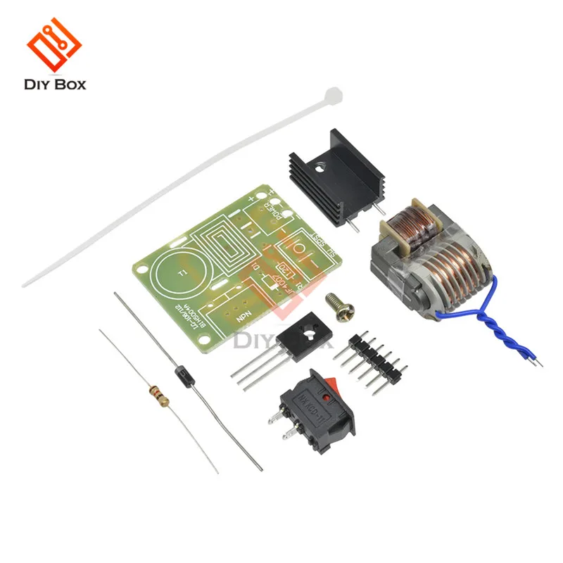 15KV высоковольтный генератор повышающий инвертор дуговая Зажигалка модуль катушки зажигания трансформатор электронные части набор 3,7 V DIY Kit
