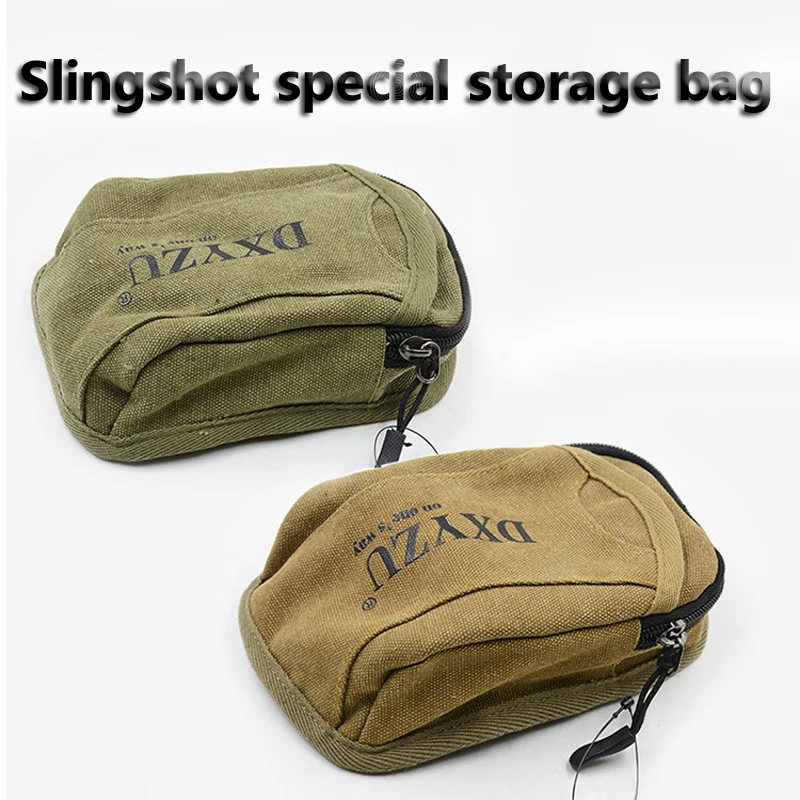 

1pcs Slingshot fine Material canvas bags Balls Bag Case Pouch Holster Sling Shot Hunting Sports slingshot Accessories