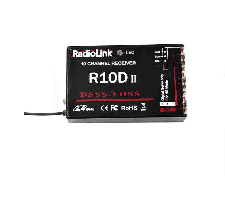 radiolink AT10 II 2,4 ГГц 12CH передатчика радиоуправляемой модели к компьютеру с R12DS приемник PRM-01 модуль возврата напряжения Батарея для Квадрокоптер с дистанционным управлением