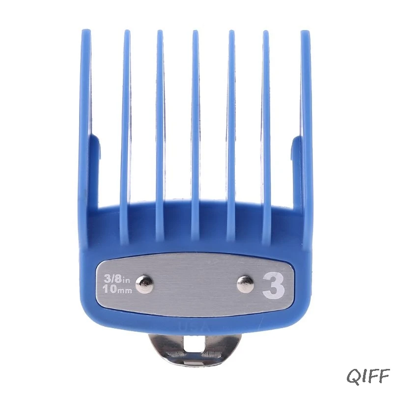 1PC/2PCS Professional Cutting Guide Comb Hair Clipper Limit Comb with Metal Clip - Color: BL5
