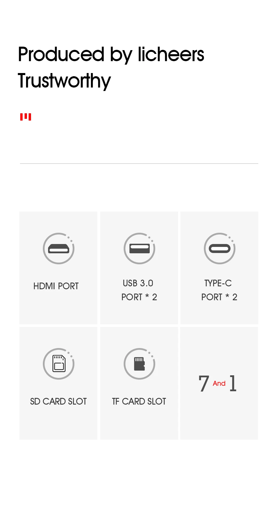 LINGCHEN USB 3,0 type-C концентратор для PD Быстрая зарядка USB 3,0 портов type-C SD и TF карта Solt HDMI адаптер 4K для MacBook Pro Xiaomi Air