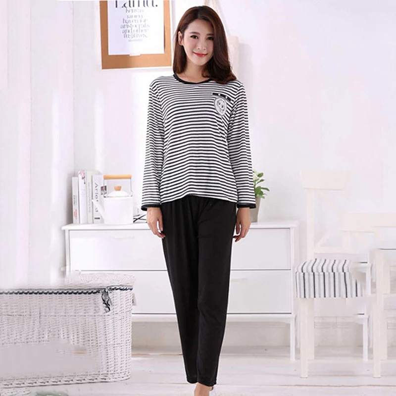 style 2 Women Пижамные наборы для влюблённых, весенне-осенние пижамы, одежда для сна для женщин и мужчин, парные пижамы с длинным рукавом, ночная рубашка, пижама, домашняя одежда - Цвет: style 2 Women