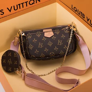 

High Quality Genuine Leather Small Square Bags 2020 New Fashion Chain Shoulder Messenger Bags Wide Straps Women Leather Handbags