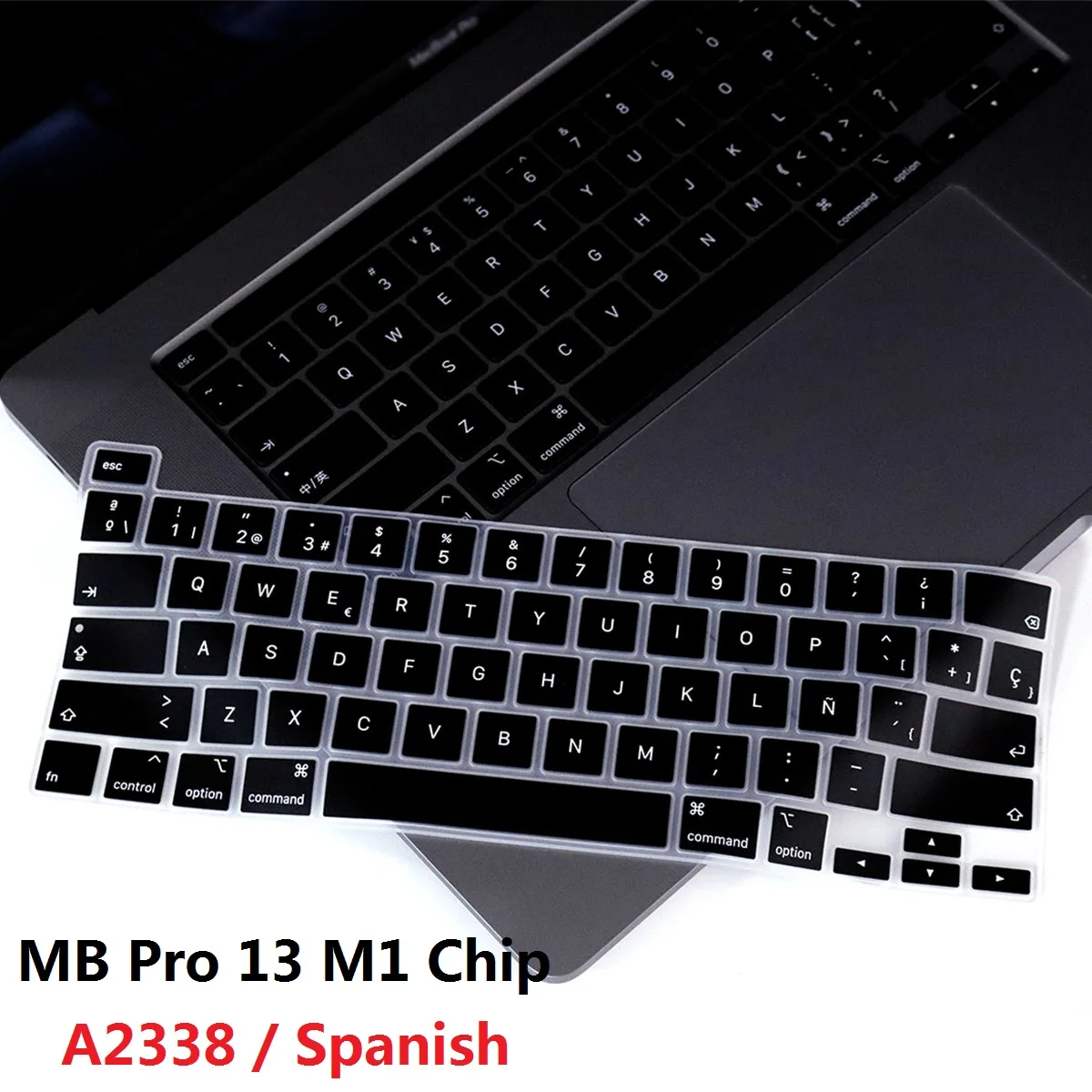 Soft Skin Silicone Keyboard Cover Macbook Pro 13 M1 Chip A2338 Spanish EU US Keyboard Film