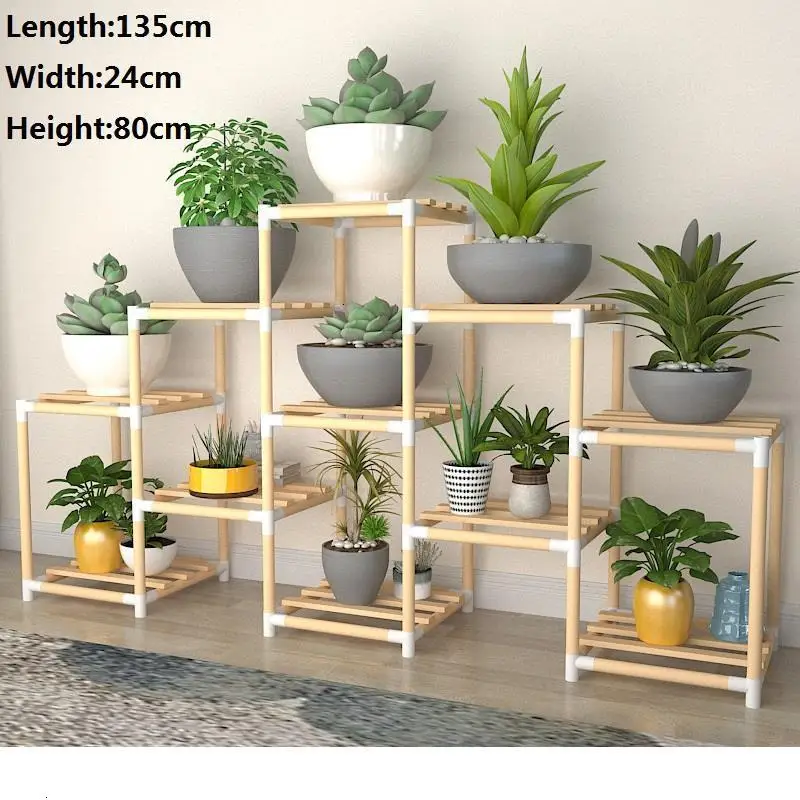 Version H Estante Крытый Balkon Macetas Estanteria Para Plantas балкон Stojak Na Kwiaty стойки открытый цветок стенд завод полка - Цвет: Version H