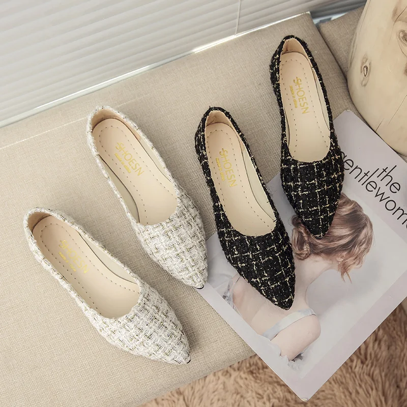 

All-Match Shoes Woman Comfortable And Elegant Female Footwear Casual Sneaker Shallow Mouth Pointed Toe 2019 Fashion Women's