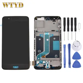 

For OnePlus 5 LCD Screen Digitizer Full Assembly with Frame Display Replacement Part for OnePlus 5 Smartphone Touch Screen Panel