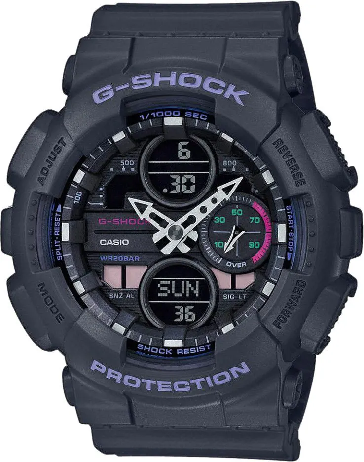Японские наручные часы Casio G-SHOCK GMA-S140-8AER с хронографом | Наручные