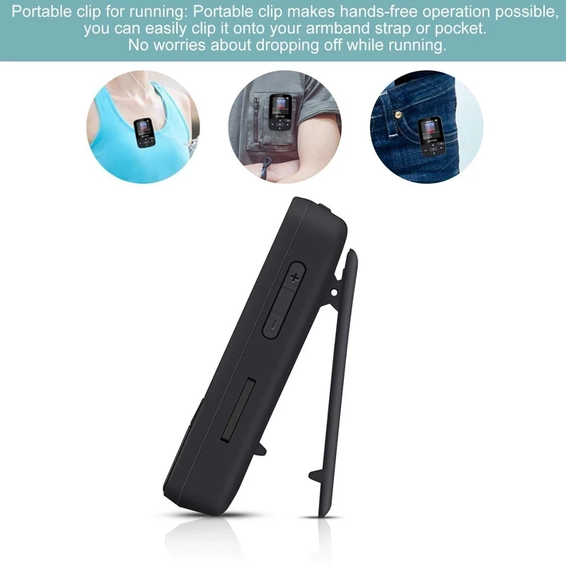 Player para a Execução do Esporte Música de Vídeo Mp4 e Mp3 fm com Bluetooth Rádio Txt Mini Portátil Áudio Alta Fidelidade Lecteur mr mp 3 4 - Image 4