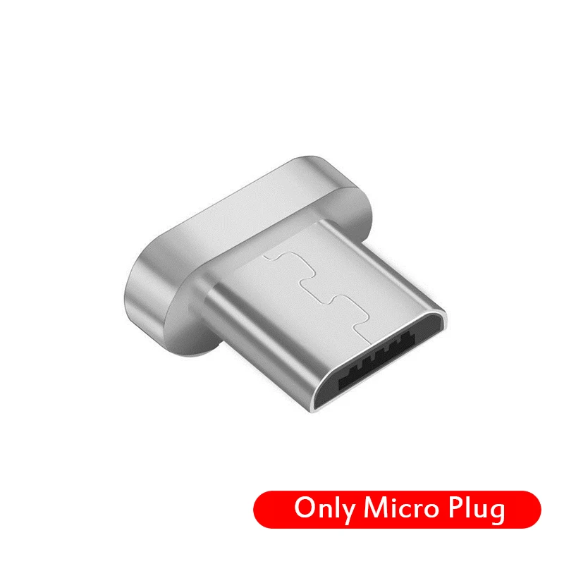 3а Магнитный USB кабель 8Pin для iPhone Тип C магнит зарядное устройство данных Быстрая зарядка микро USB кабель для samsung Xiaomi - Цвет: Only Micro Plug