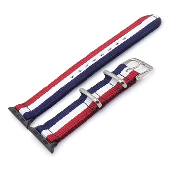 

Nylon Watchband for iWatch 4 3 2 1 for Apple Watch Band 38mm 40mm Watch Strap 42mm 44mm Rainbow Wrist Bracelet