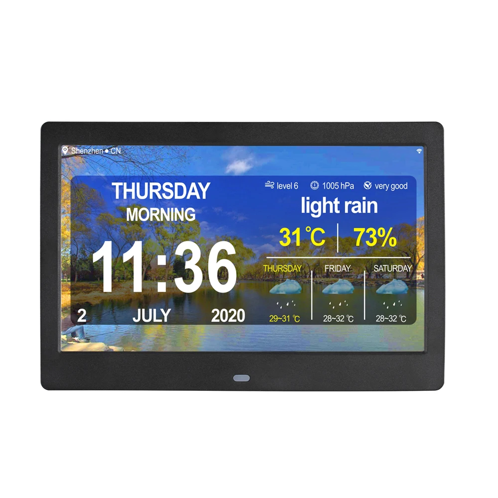 10 Inch Digital Calendar For Senior Elderly Impaired Vision Memory Loss