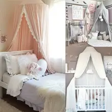 Хлопковая детская кровать навес покрывало сетка-занавеска от насекомых постельные принадлежности круглая купольная палатка защита от насекомых