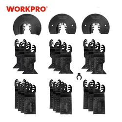 WORKPRO 23PC Multi Oscillating Saw Blades for Metal wood Quick Release Saw Blades Multitool Saw Blades