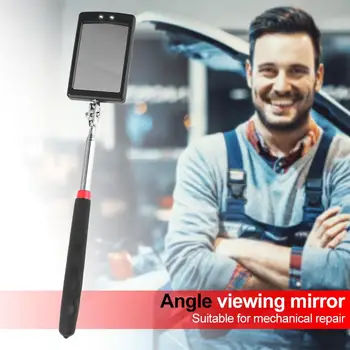 

Universal Folding Retractable Endoscope Mirror Durable Safety Environmental Protection with 2 LED Lamp Detection Mirror