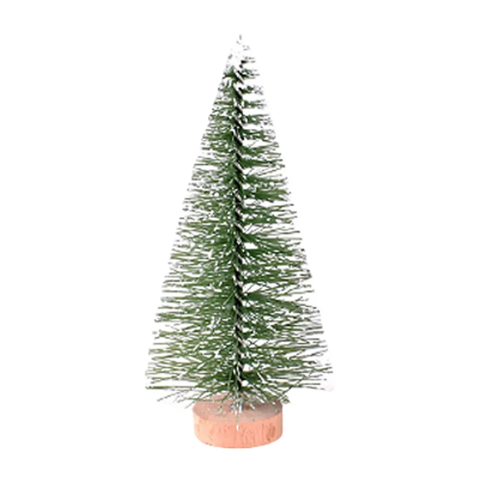 Маленькая Рождественская елка из сизаля и шелка, украшение из кедра, Маленькая рождественская елка, золото, серебро, синий, зеленый, белый, мини-елка для Рождества