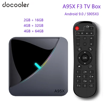 

A95X F3 RGB Light TB Box Amlogic S905X3 Android 9.0 TV BOX 4GB RAM 32/64GB ROM 2.4G/5G wifi BT4.2 4K 8K UHD Set Top Box 2GB 16GB