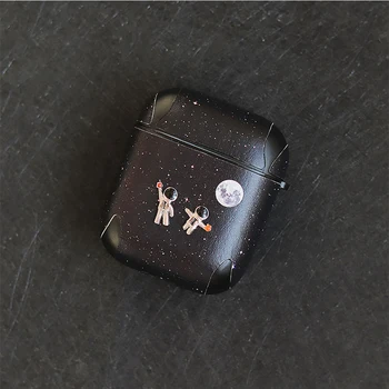 

Luxury Astronaut Spaceman Case for Apple Airpods 1 2 Wireless Headphone Case Bluetooth Earphone Accessories Charging Box Case