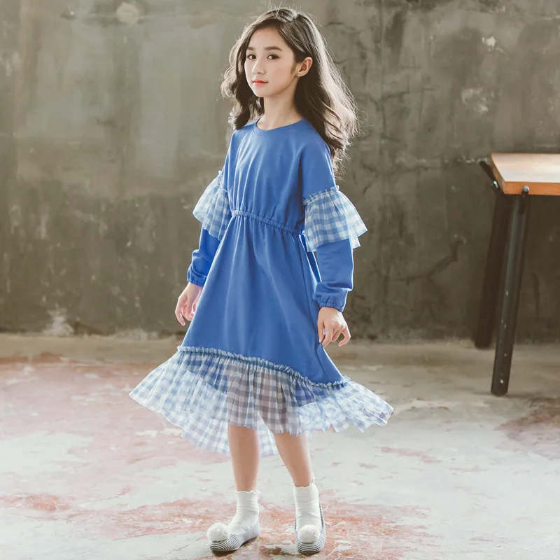 

JOYINPARTY Toddler Kids Girl Ruffle Lace Dress Party dress Pageant Dress baby girl long sleeve Party 2019 dress 6 8 10 12 14y