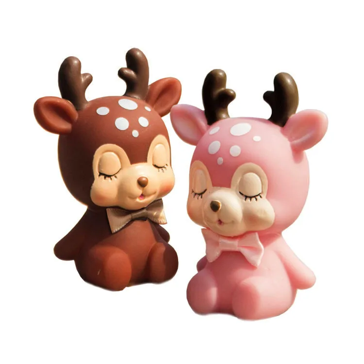 

Sika Deer Epoxy Glue Silicone Mold 3D Deer Aroma Gypsum Plaster Silicone Mould For Car Home Decoration DIY Candle Molds