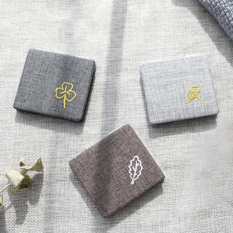 1pc Random Мини-двустороннее зеркало круглое карманное зеркало портативное оленеводское зеркало «Фламинго» туалетное зеркало винтажный инструмент для макияжа аксессуары для путешествий - Цвет: 1pc Random