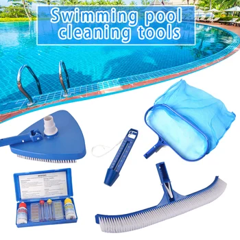 

Wholesale 5 Pcs Set Swimming Pool Maintenance Kit Cleaning Tool Accessories Vacuum Head Suction Water Thermometer ED889