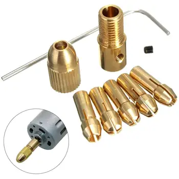 

8 PCS 2.0-5.05mm Electric Drill Bit Collet Mini Twist Drill Tool Chuck Set