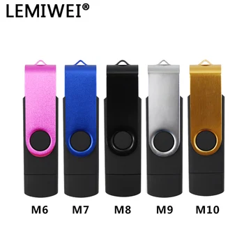 

USB 2.0 Mini Pendrive OTG Memory Stick Pen Drive 32GB 64GB USB Flash Drive Simple Style U Disk 4GB 8GB 16GB Gift