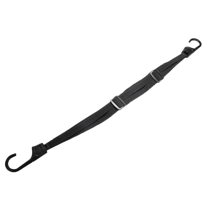 MAYITR Universal 60cm Motorcycle Luggage Mesh Strap Fixed Elastic Buckle Rope Motorcycle Helmet Net Bandage Black