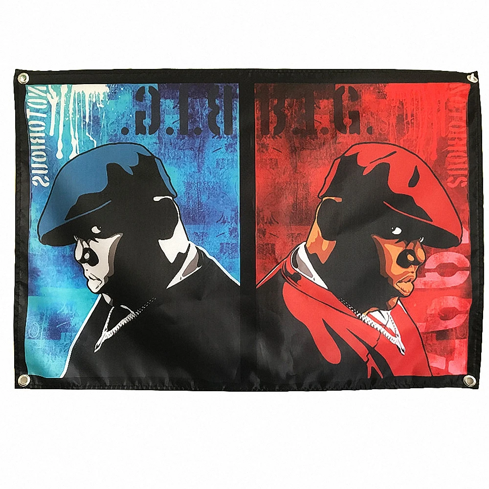 Doppelseitige Metal Band Music Fahne - Wetterfeste Outdoor-Fahne 90x150 Cm Für Konzerte & Events