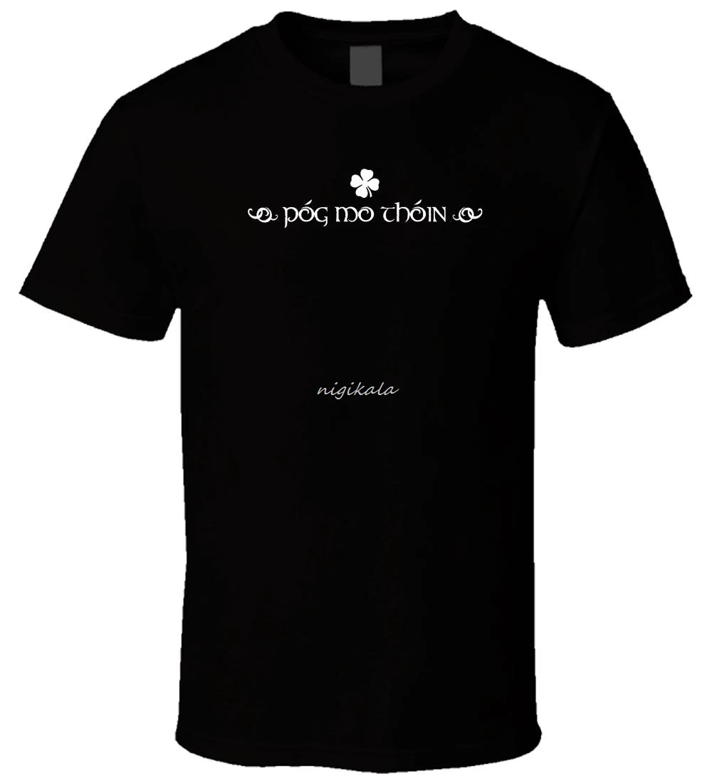 Мужская футболка POG MO THOIN черная с коротким рукавом Sz S - 5xl | одежда