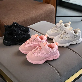 

2019 Spring Autumn New Children's Sports Shoes for Boys and Girls Breathable Running Shoes Non-slip Baby Shoes кросовки