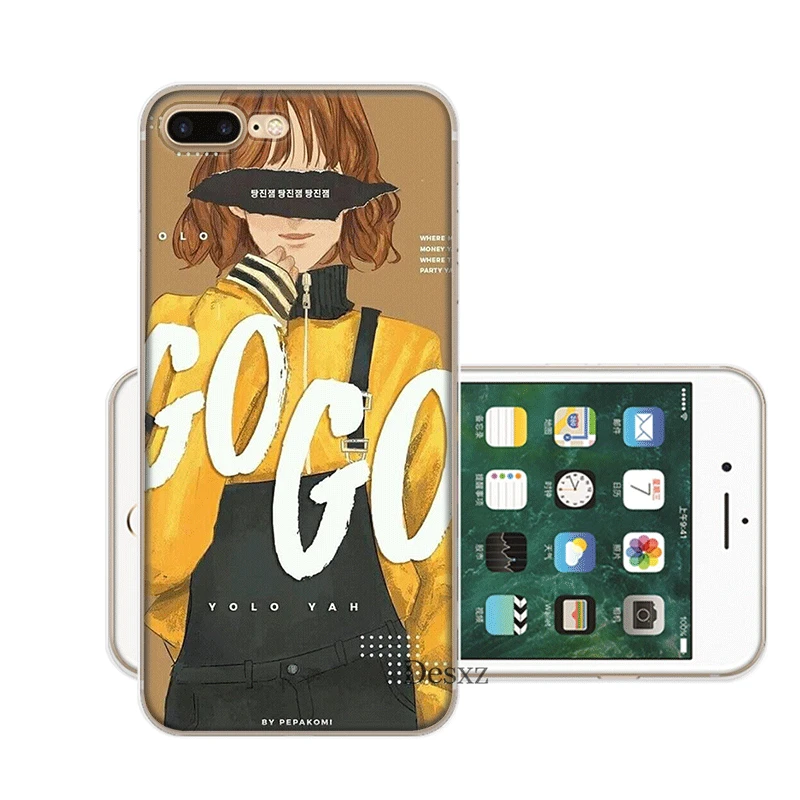 Чехол для мобильного телефона iPhone 11 Pro X XR XS Max 5 5S SE 6 6S 7 8 Plus жесткий чехол Pepakomi Bts
