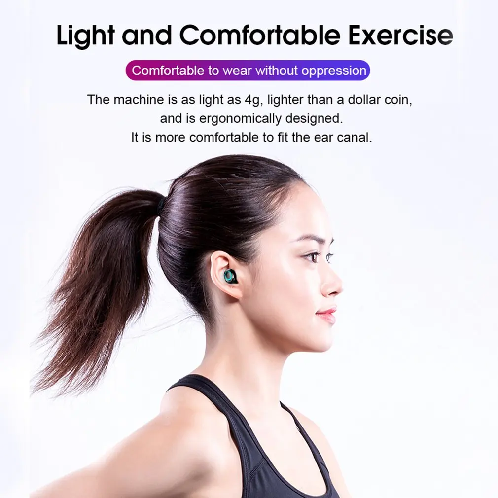 S11 Wireless Earphone With Power Display Sport In ear Headset Stereo Handsfree Noise Cancelling Earphones Charging Box