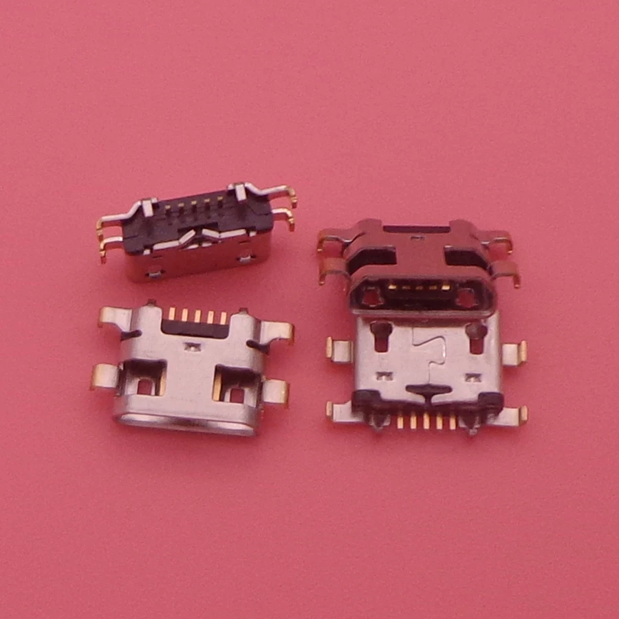 100 шт. Micro USB разъем для зарядки док-станции 5pin Тяжелая пластина lenovo A6020i36 K5 K800