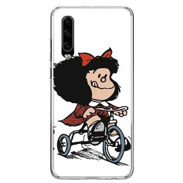 Mafalda Phone Case For Huawei P50 Pro P40 P30 Lite P20 P10 Coque Mate 10 Lite 20 30 Pro 40 Cover Capa Shell QA212-5