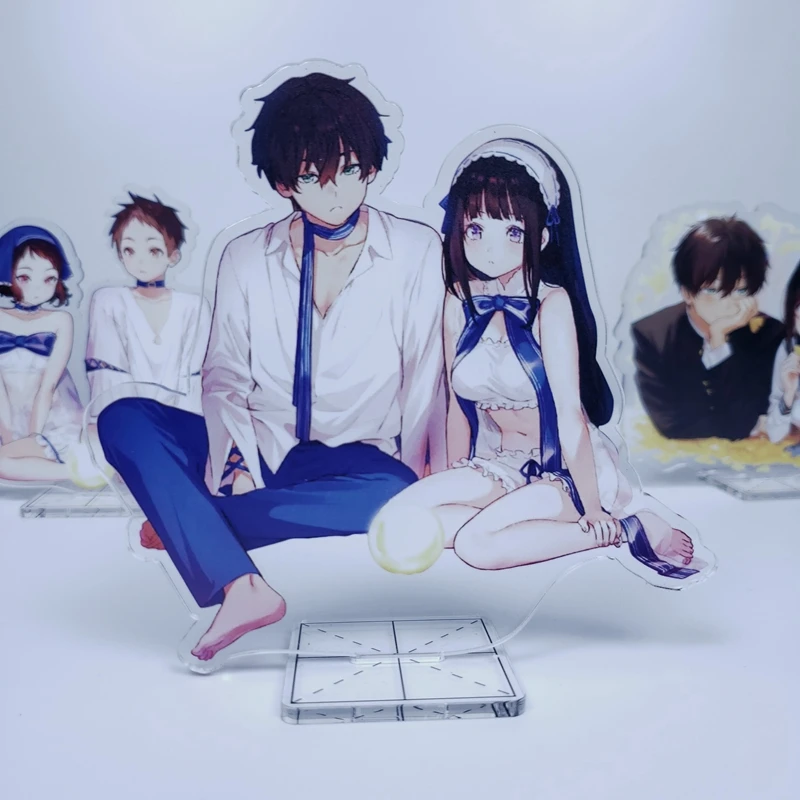 Японское аниме Hyouka Kotenbu Oreki Houtarou Chitanda Eru Cosplay фигурка на акриловой подставке +
