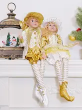  Elf Couple Plush Doll Elf Toy Christmas Tree Ornaments  New Year Holiday Gifts For Children Navidad Natal adornos de navidad 