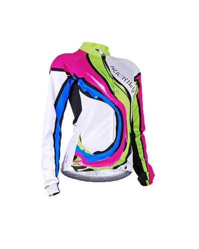 Теплая Флисовая велосипедная одежда, женский зимний комплект из Джерси для велоспорта, спортивная одежда для шоссейного велосипеда, костюм для горного велосипеда, облегающая одежда - Цвет: only jersey