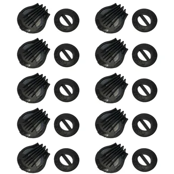 

Outdoor Dust Accessories Breathing Valve Filter One-Way Exhaust Valve Black Exhaust Silencer Muffler Wash Plug Pipe Protector
