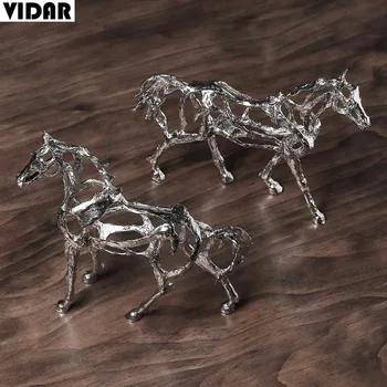 

VIDAR Creative Electroplating Horse Decoration Living Room Art TV Cabinet Decoration Handicraft Interior Soft Decoration Craft