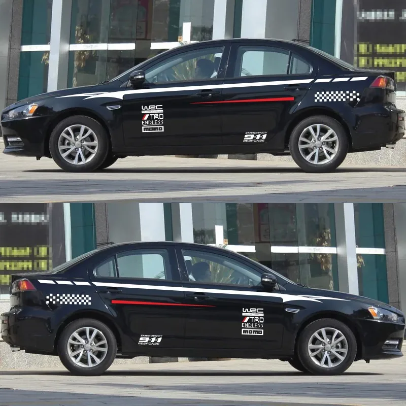 World Datong автомобильный стикер для Mitsubishi LancerEX Lancer EX автомобиль с обеих сторон тела спортивные наклейки для авто