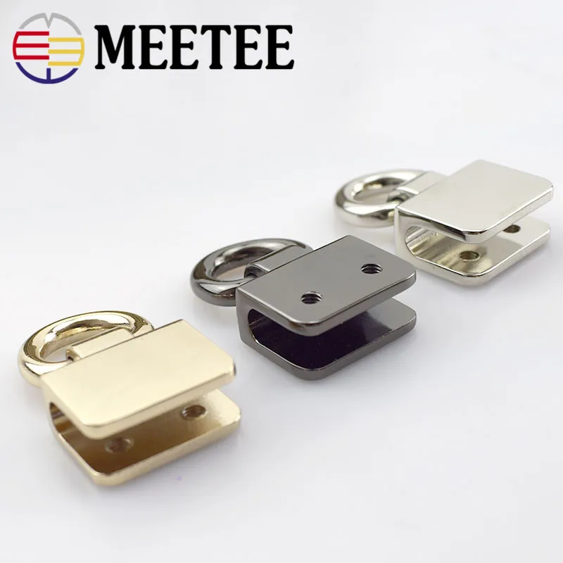 Металлические круглые D образные кольца Meetee 2/4/10 шт. боковые зажимы пряжка сделай