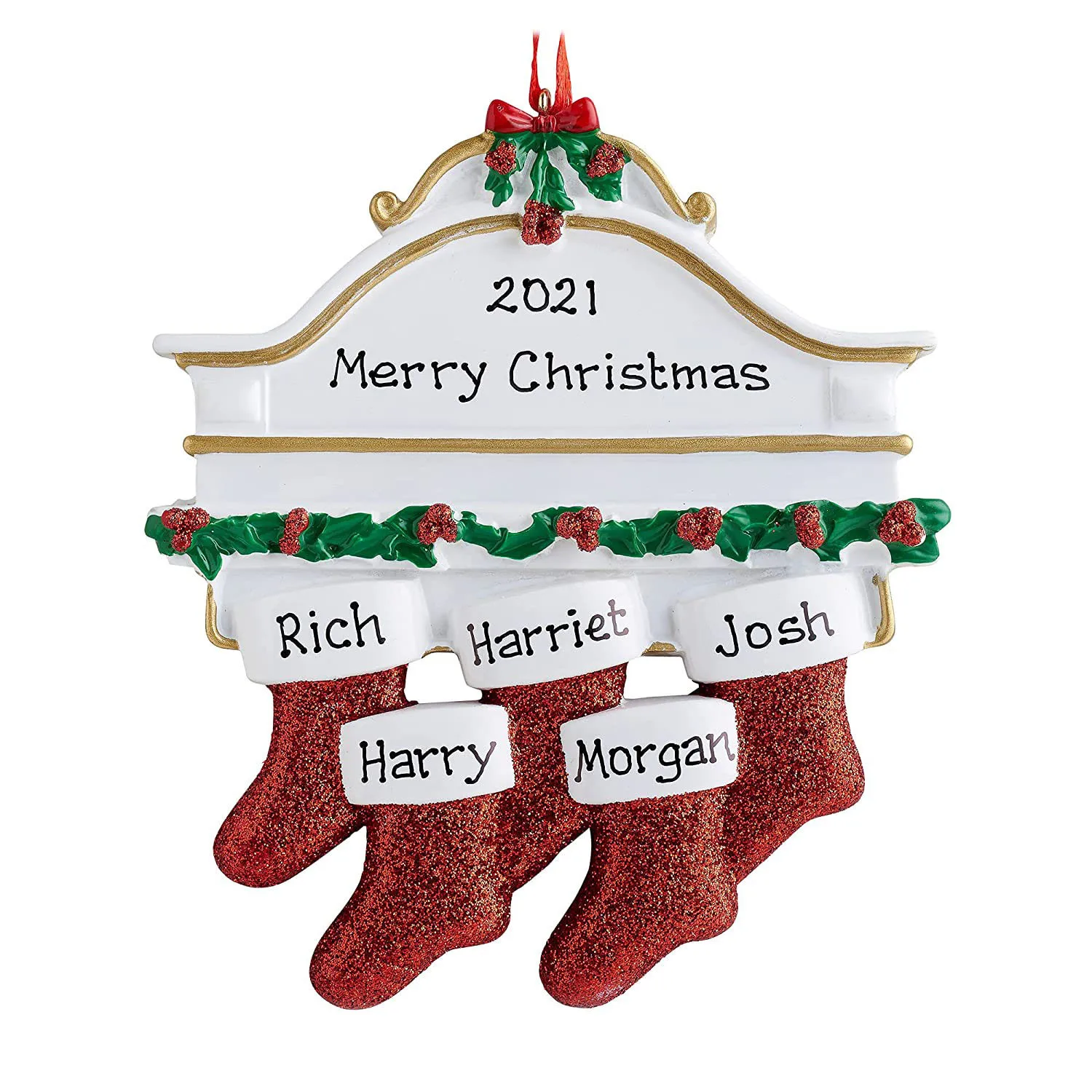 Diy Personalised Christmas Xmas Tree Stocking Ornament Mantel Family Groups Holiday Decorations Natale Hanging Pendant