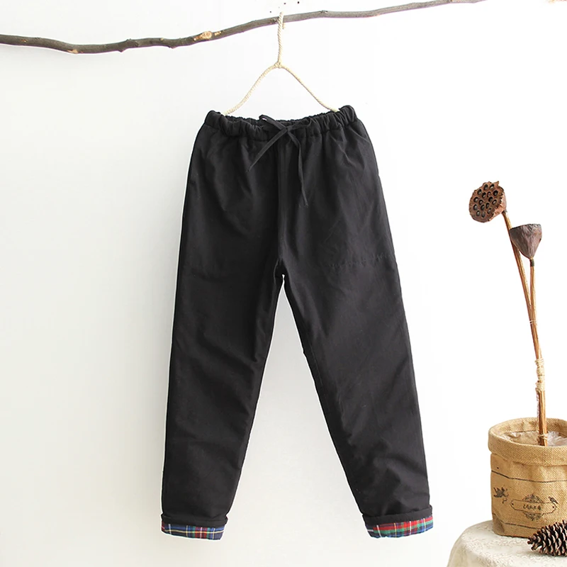 Зимние новые плотные теплые длинные брюки китайские традиционные кунг-фу одежда