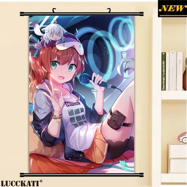 Virtual youtuber hololive hôshô, Marina ange miko bikini parche pata de  camello sexy loli anime pared rollo de lona pintura cartel - AliExpress  Hogar y jardín