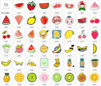 

Wholesale! Kawaii Lemon, pineapple Fruit Brooch Acrylic Pin Badges Icons on The Backpack scrapbook phone decoration accessories
