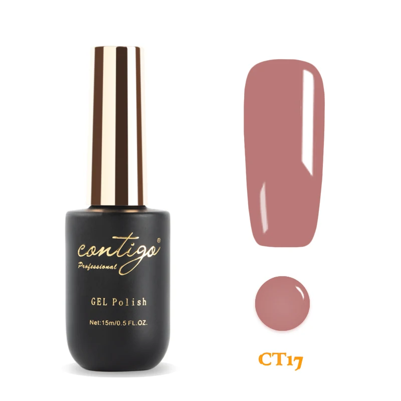 Contigo Гель-лак для ногтей 60 цветов новейший Гель-лак es Полупостоянный УФ светодиодный лак Гибридный впитывающий эмалированный Гель-лак для дизайна ногтей - Цвет: contigo--17